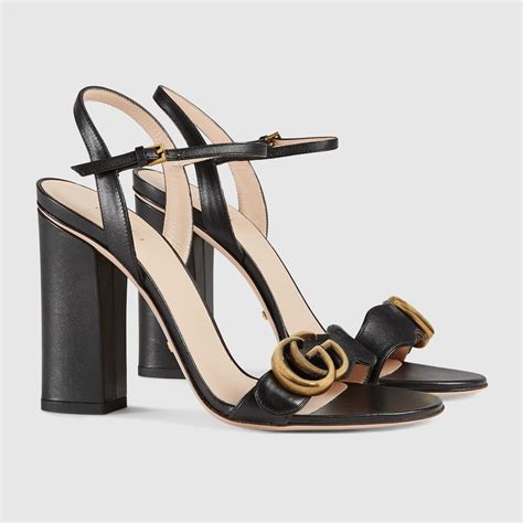 sandalias gucci negras|sandalias Gucci.